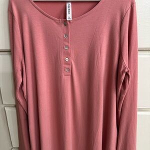 Rose colored ladies top